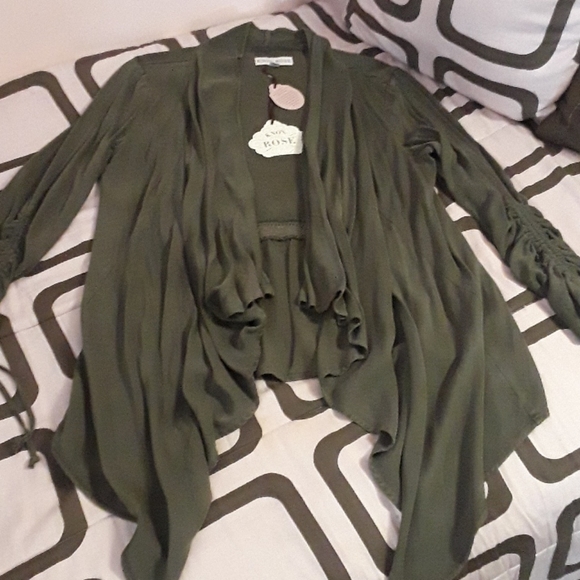 NWT Knox Rose Womens Cascade Sweater in Green - Picture 5 of 15